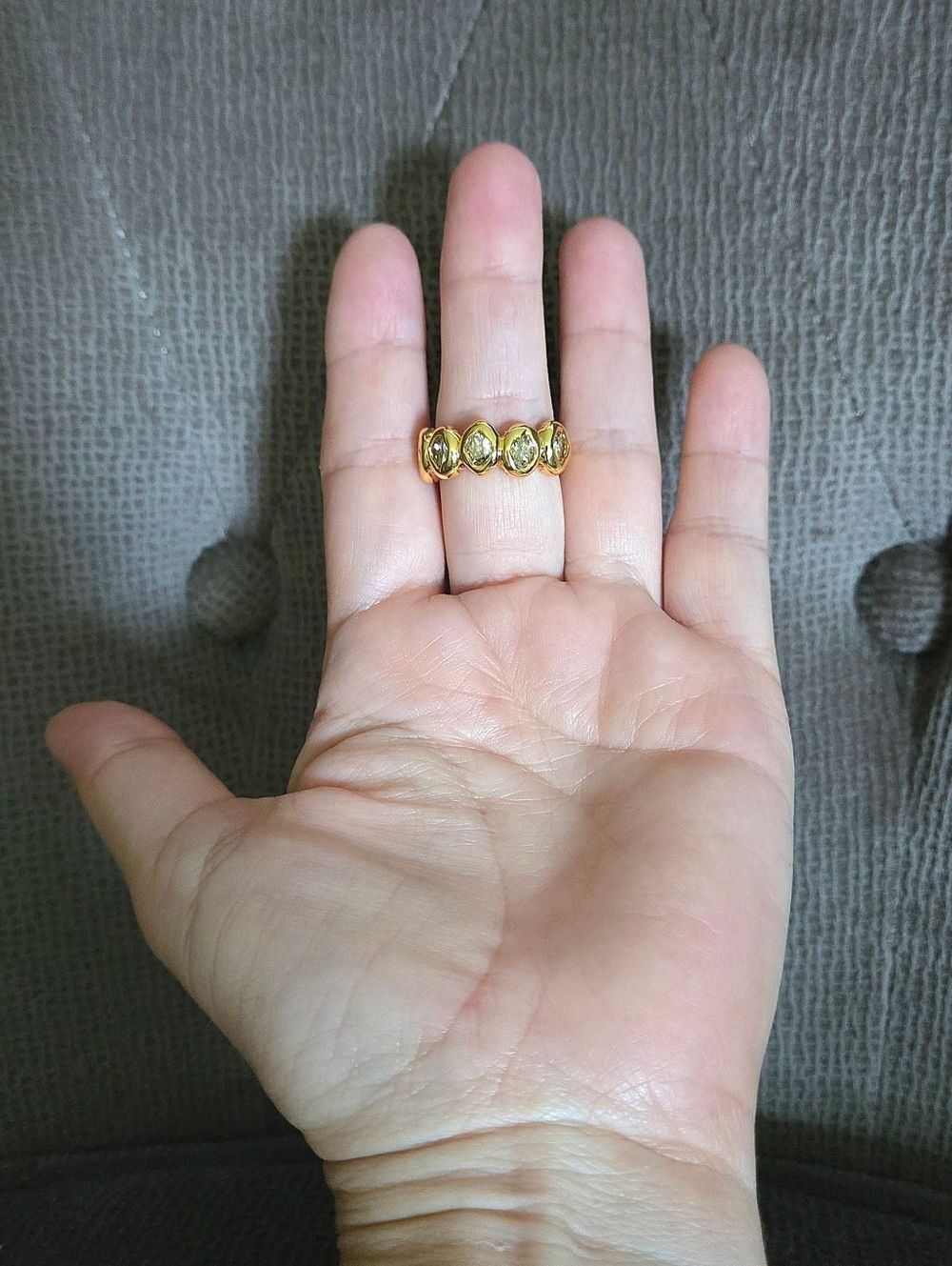 ✨️HP✨️ Alexis Bittar Molten Gold💛 with Clear Crystals💎 Ring💍 - NWT - Picture 2 of 16